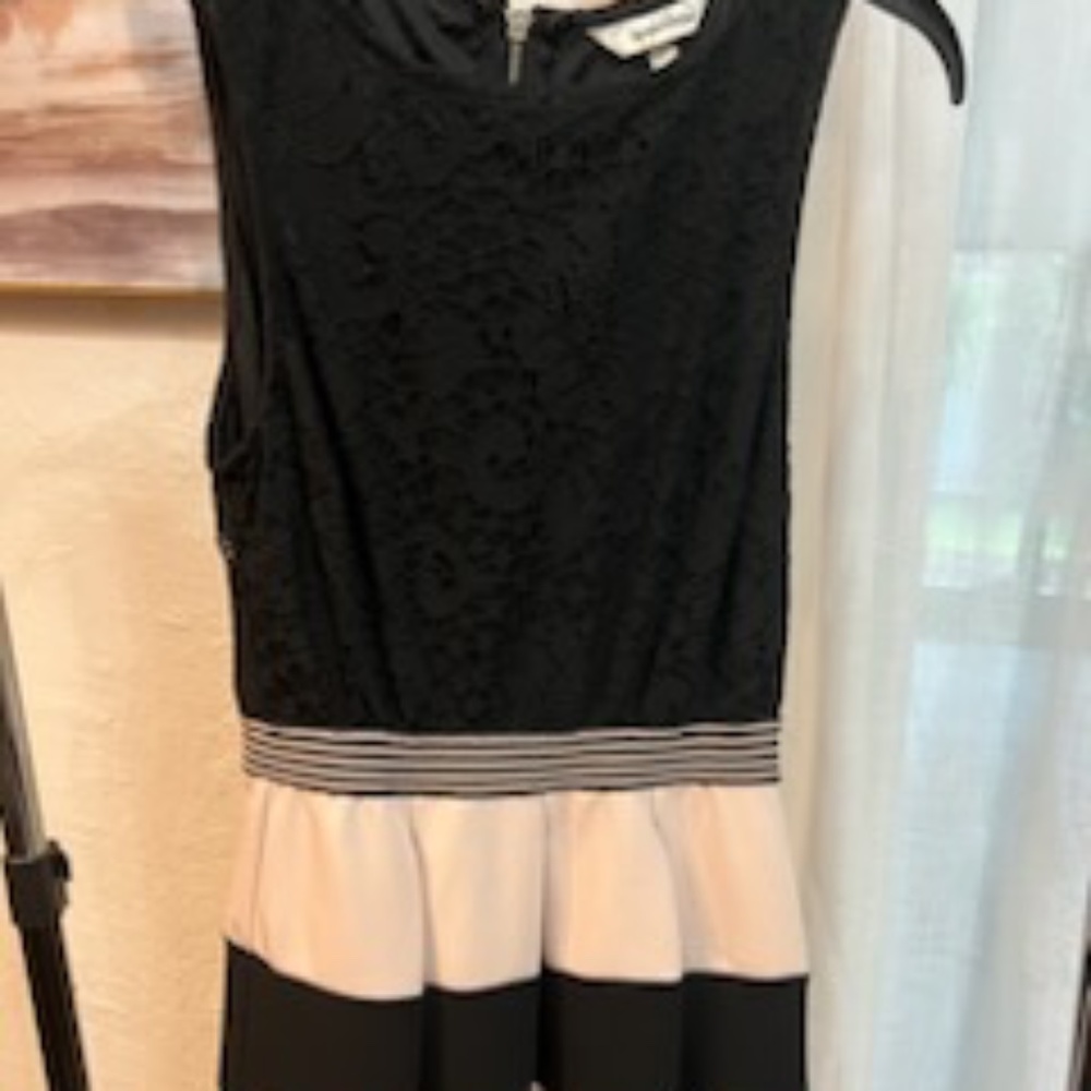 Striped formal dress